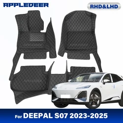 Custom Car Floor Mats For DEEPAL S07 2023 2024 2025 Automobile Carpet Cover Interior Details Accessories Protective Pad Parts