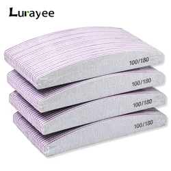 50pcs Nail Files 100/180 Grit Nail Files Double Side Sandpaper Nail Sanding Grinding Gel Nail Polish Nail Supplies Manicure Tool