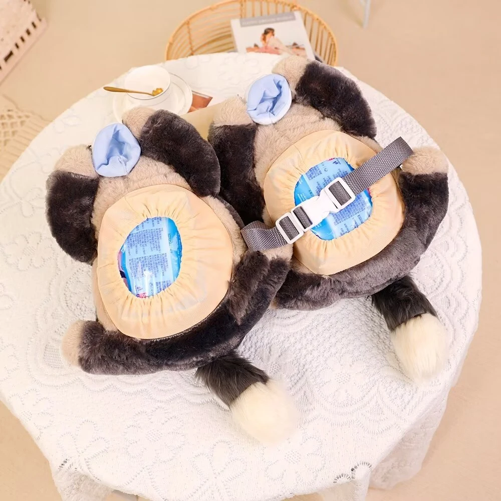 Cartoon Grey Cat Tissue Cover Lucifer Cat Stuffed Anime Cinderella Bad Cat Plushies Tissue Boxes Backseat Hanging Tissue Bag