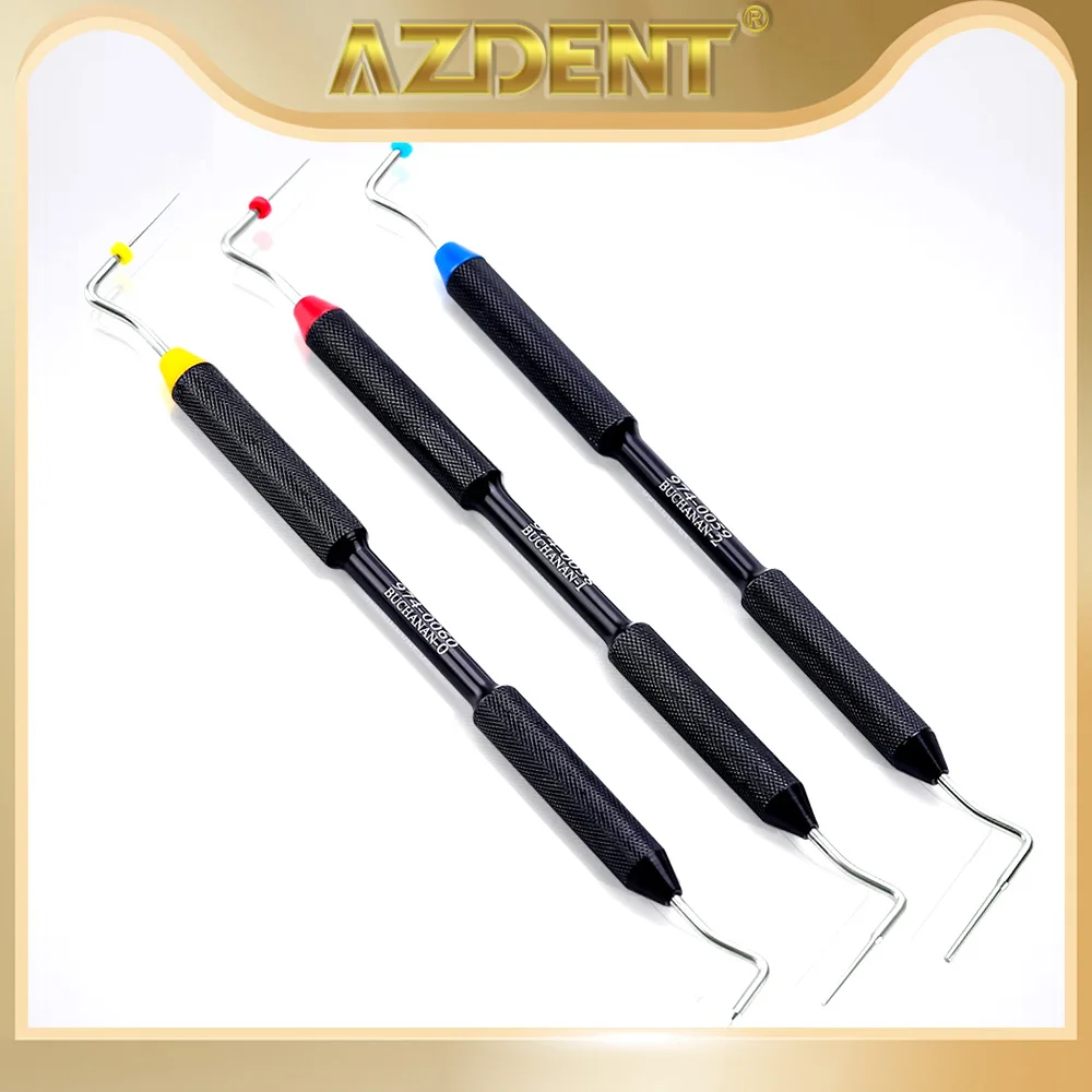 

3PCS AZDENT Dental Buchanan Hand Plugger Endo Root Canal Fill Instrument NITI Tip Size #0 #1 #2 Dentistry