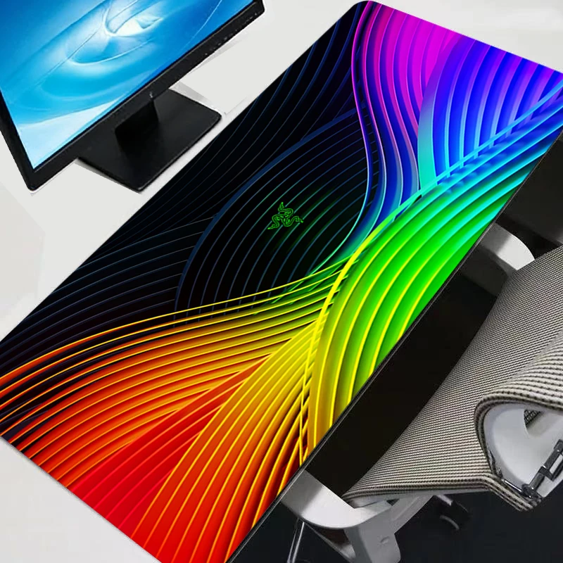 

Mouse Pad HD Mousepad Gaming Keyboard Pad Computer Razer Logo Design Desk Mat Laptop Accessories Gamer Mausepad Office PC Carpet