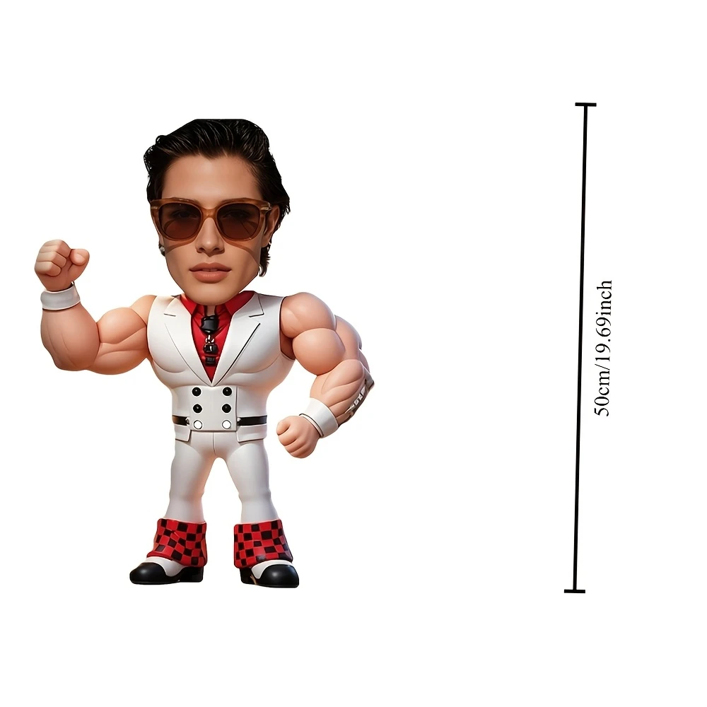 Personalized Men'S Muscle Pillow - Custom Photo/Upload Face, 100% Polyester Fiber Stuffed Muscle Doll, Customize Your Image, Fun