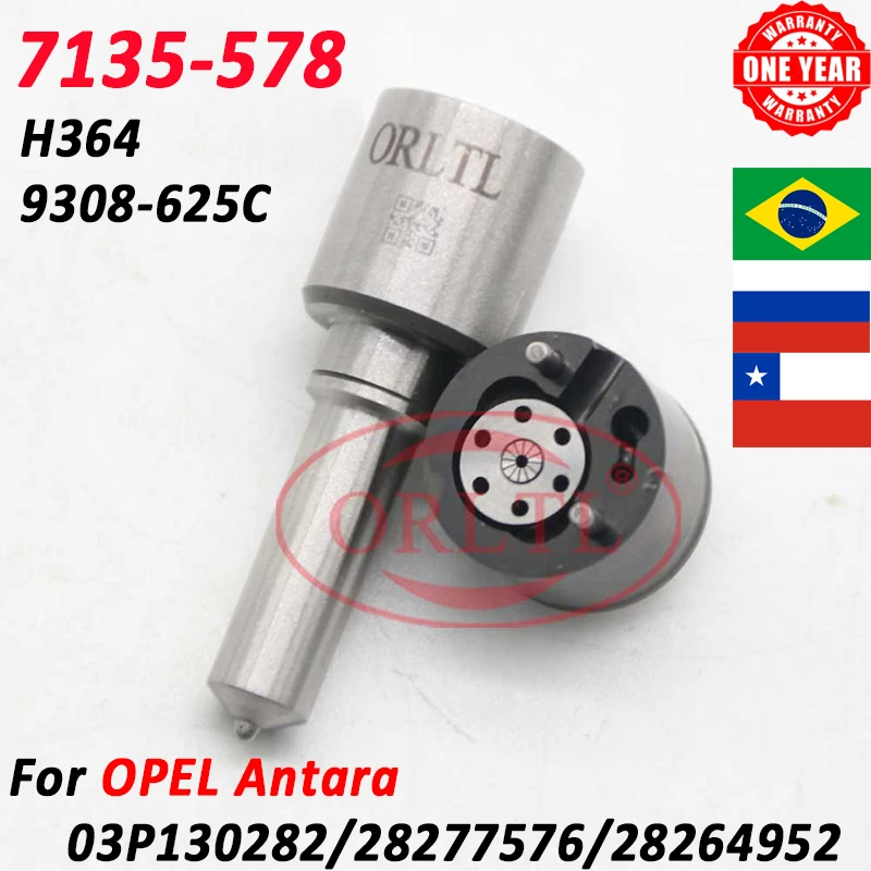 

Комплект для ремонта ORLTL 7135-578 Форсунка инжектора H364 клапан 9308-625C для Opel Antara 28277576 28264952 03P130282