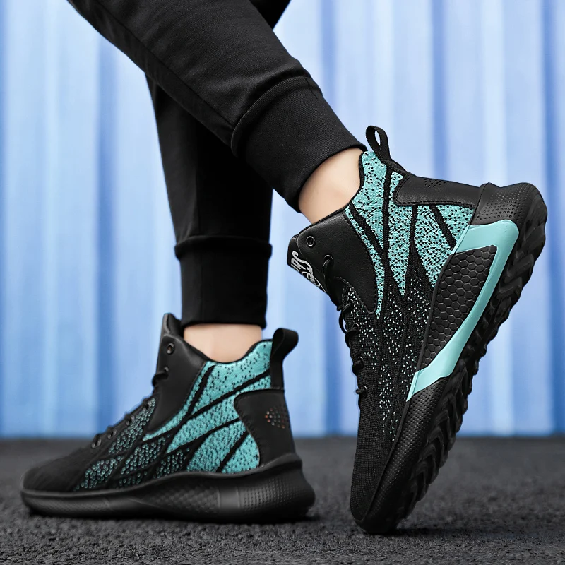 

2025 Men Women Basketball Shoes Teenagers Mesh Breathable Sports Footwear Comfortable Non-slip Athletic Trainers