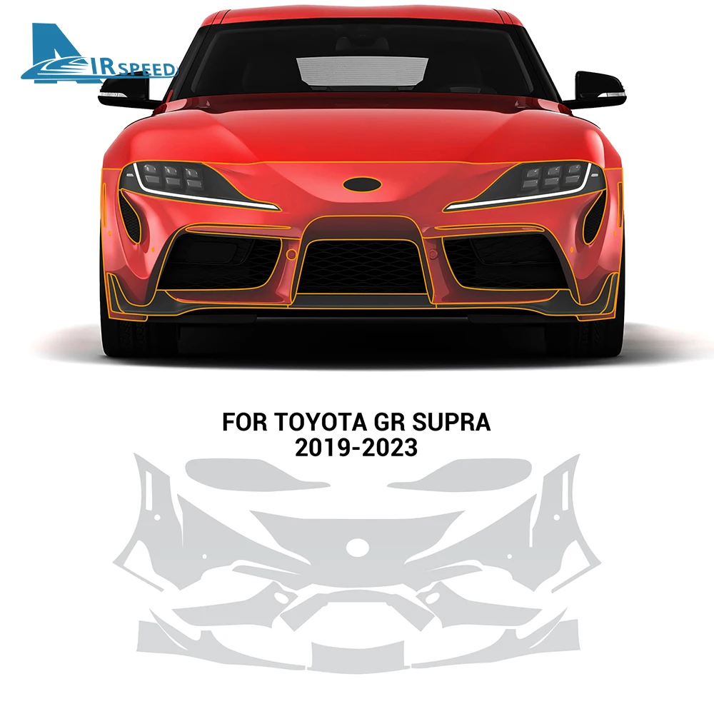 TPU Original Car Exterior PPF Paint Protection Film Transparent Protective Film for Toyota GR SUPRA 2019-2023 Transpare