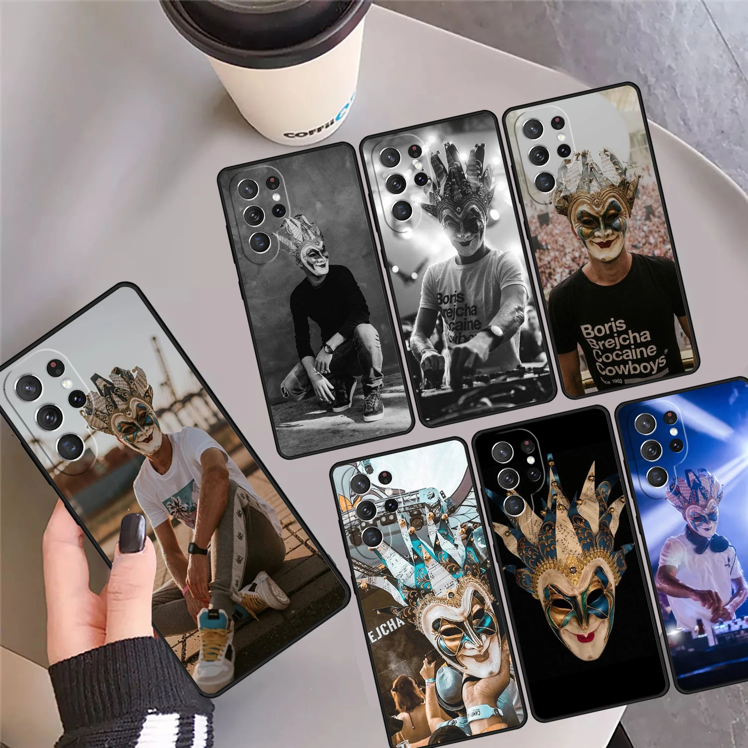 Boris Brejcha DJ Phone Case Cover Coque For Samsung Galaxy S24 Ultra 23 S22 Plus S21 FE S20 S8 S9 S10 Note 10 Pro Note 20 Ultra