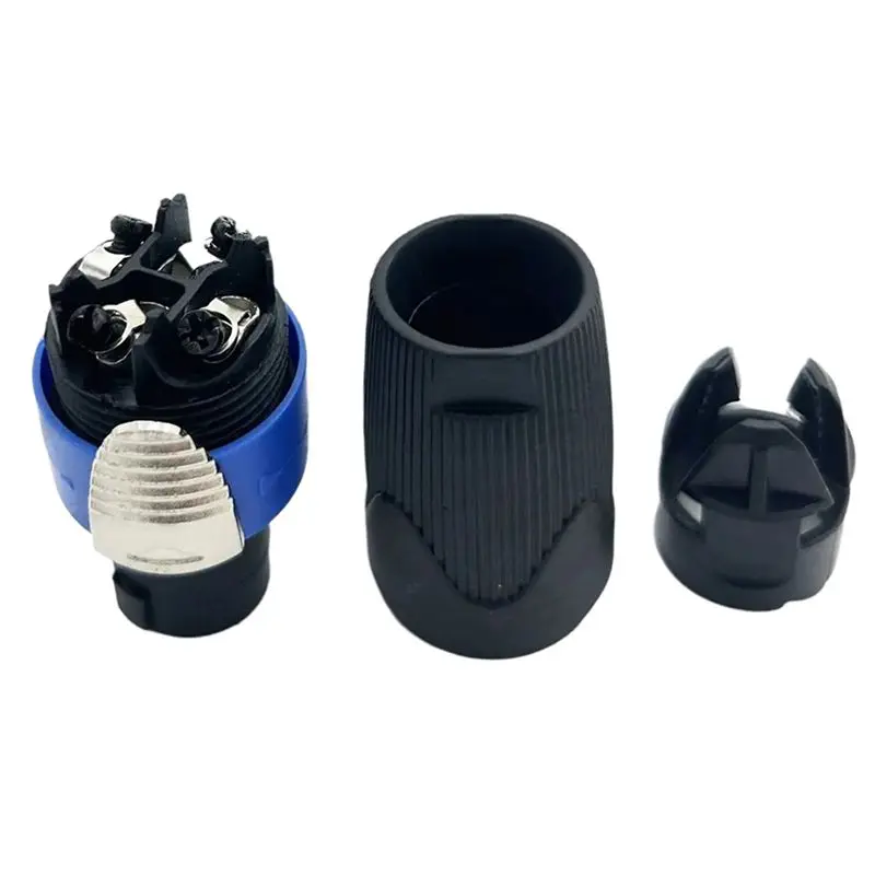 ABZC 60Pcs NL4FX Speakon 4-Pole Male Audio Speaker Connector for Power Amplifier DJ Sound System