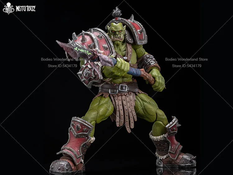 Metytoyz 1/12 Scale Horde Orc Head Carving Adventurer World Sword Accessory Model For 6inch Action Figure Doll Body view 4