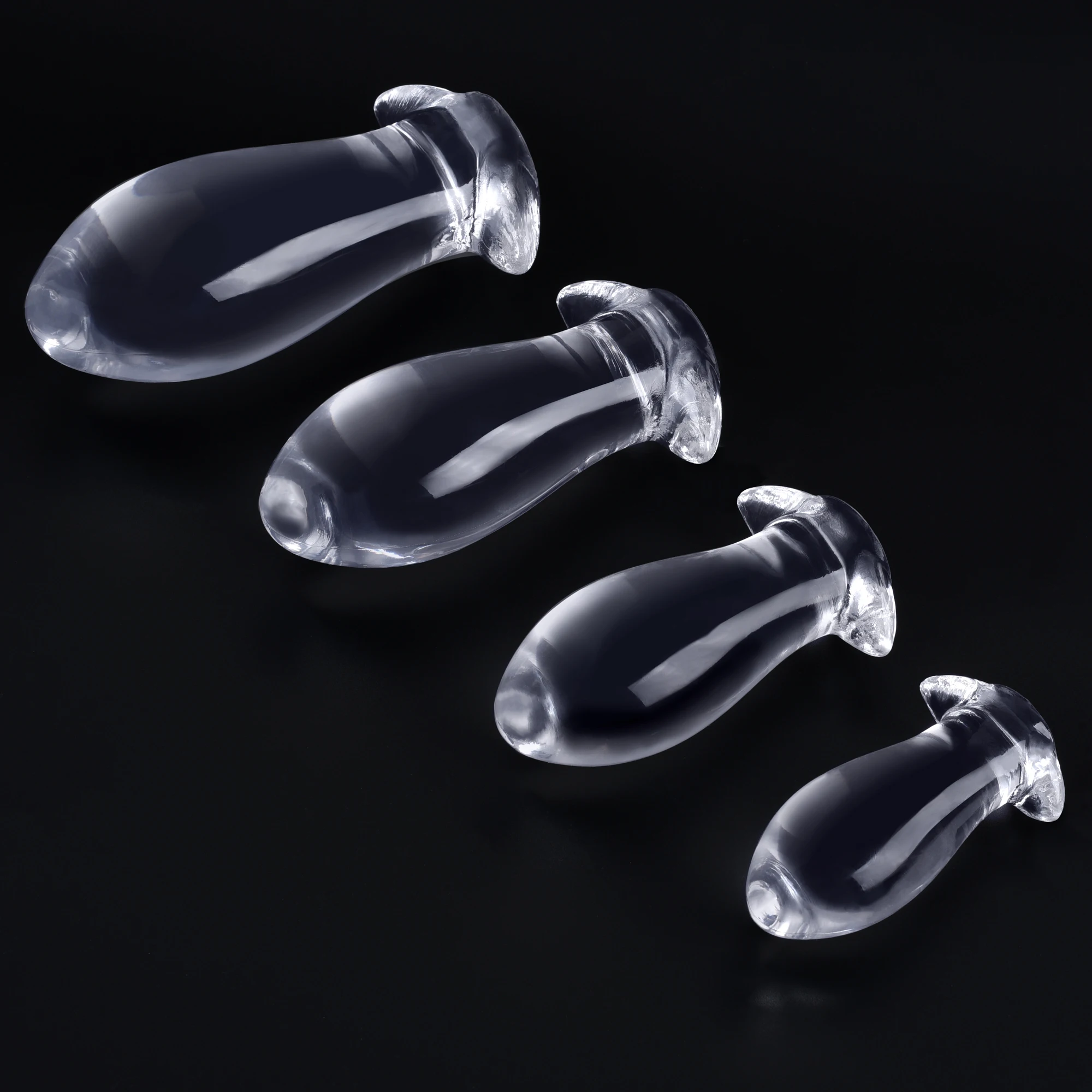 Cheap Transparent Big Butt Plug Huge Anal Sex Toys for Men Women 18 Gay Masturbation Prostate Stimulation Massager Soft Expander