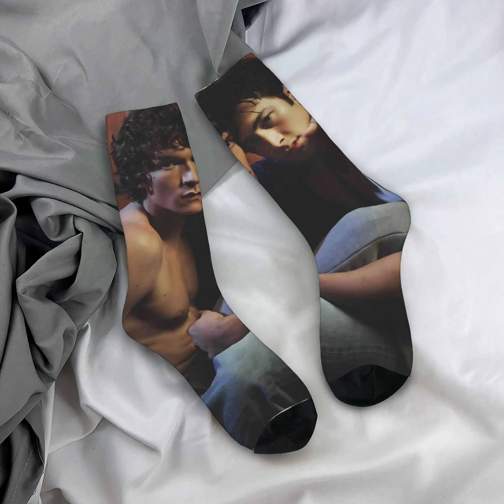 

Male Men Socks Harajuku Heated Rivalry Sock Hudson Williams and Connor Storrie Graphic Women Sock Spring Summer Autumn Winter