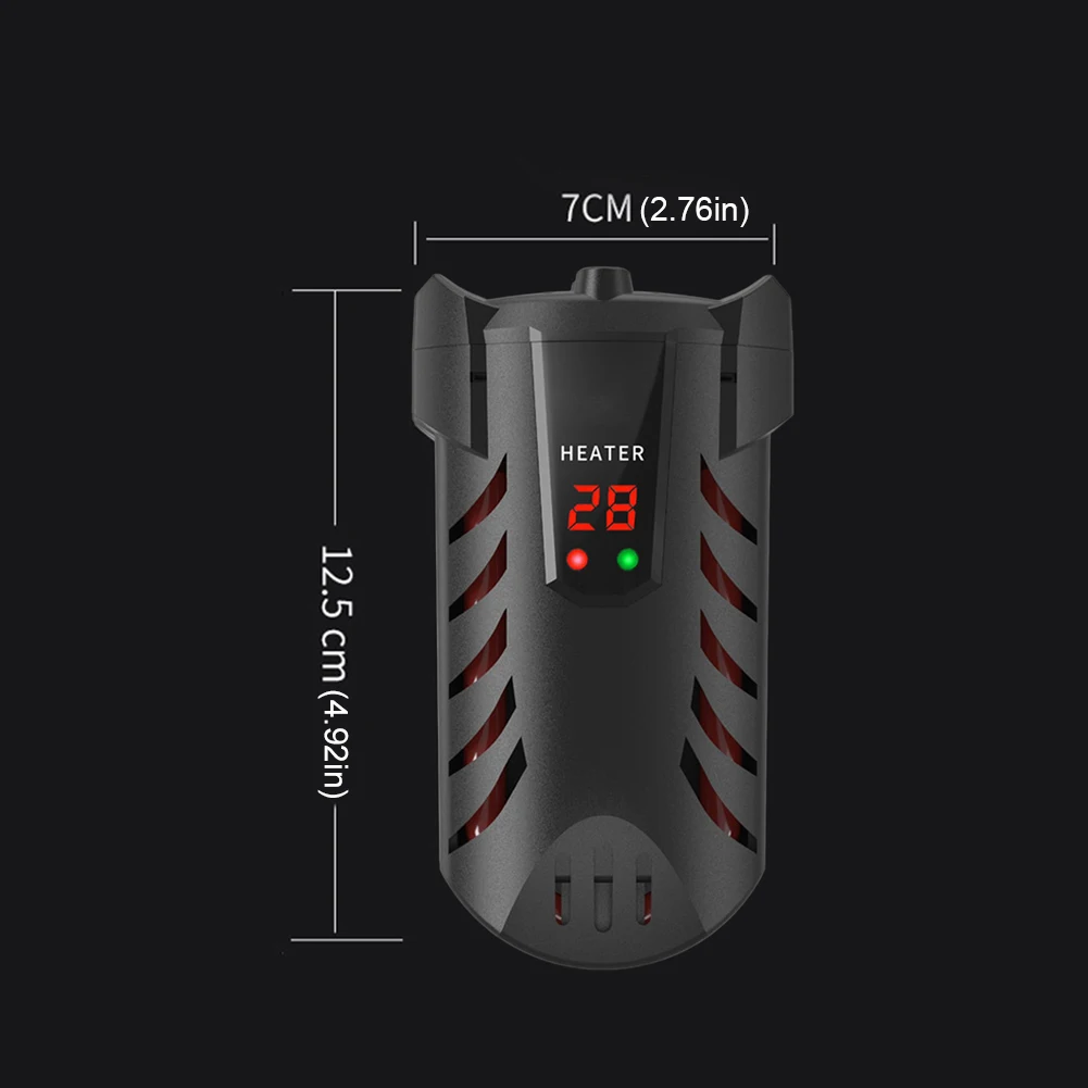 25/50/100/200W Aqua Tank Thermostat Explosionproof Mini Aquarium Heating Rod with Suction Cup Turtle Heater for Fish/Turtle Tank