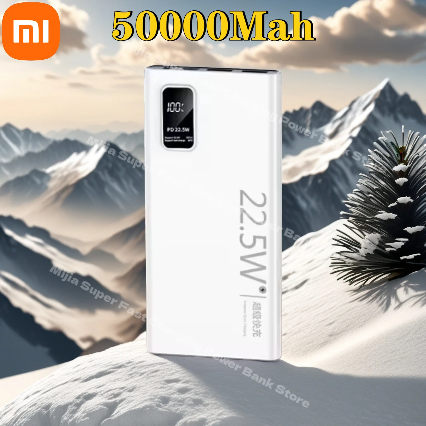 

New Xiaomi 50000mAh Power Bank Portable UAB C 22.5W Super Fast Charging Mobile External Battery For iPhone 17 16 Samsung Charger