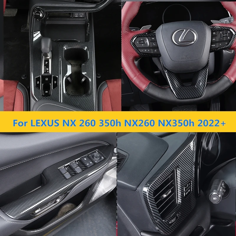 Accessories for Lexus NX260/NX350h 2022 2023 Carbon fiber Whole Interior Accessoires ABS Decoration Cover Trim LHD