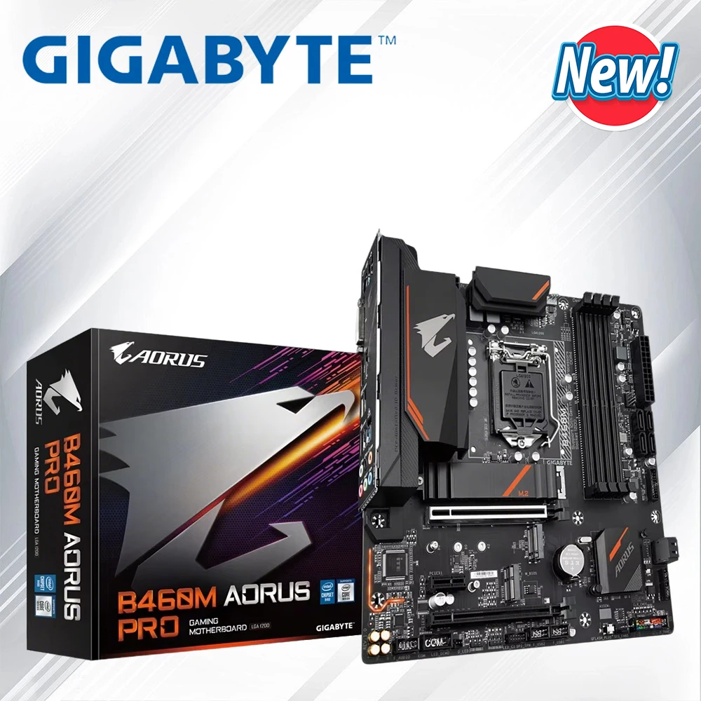 

New Gigabyte B460M AORUS PRO motherboard DDR4 128GB PCI-E 3.0 M.2 HDMI-compatible Display 1200 Micro ATX