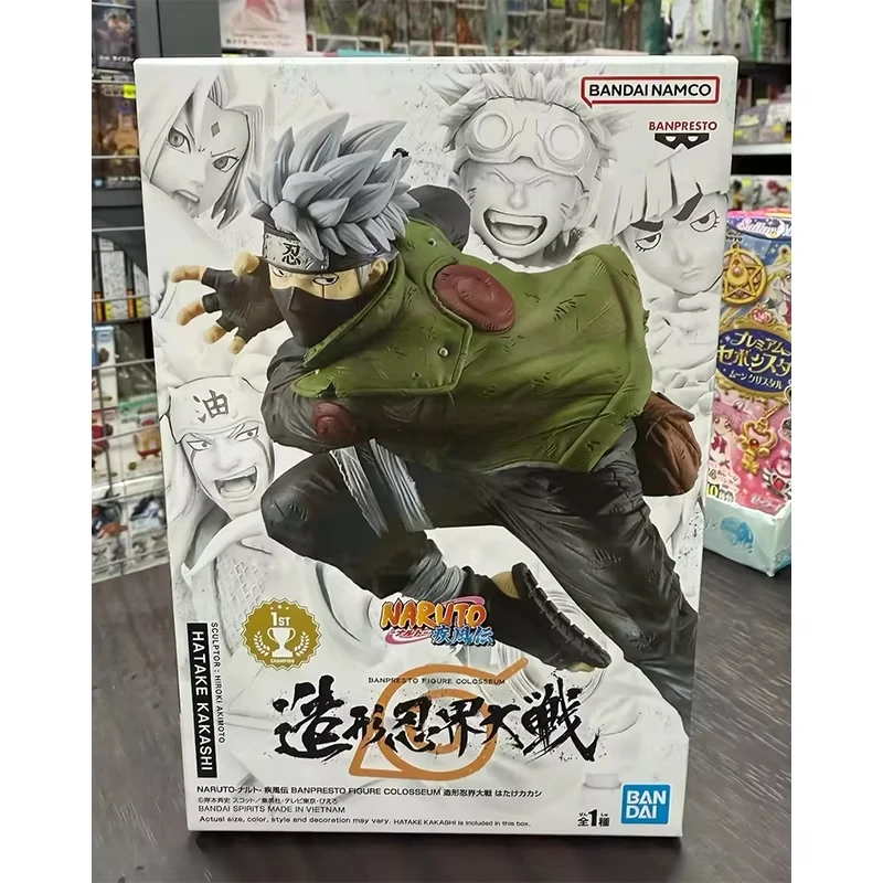 In Stock Genuine BANDAI BANPRESTO NARUTO Shippuden  Hatake Kakashi Figure Model Collection Toy Gift