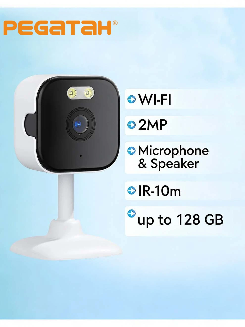 

2K Ultra HD 5 МП Wi-Fi камера для помещений 2.4G/5G с цветным ночным видением, двусторонней аудиосвязью и обнаружением человека, IP-камера безопасности