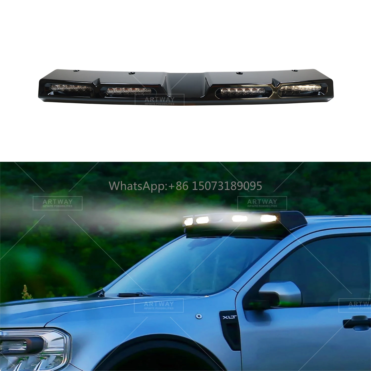 

Комплект кузова автомобиля, аксессуары, 4-светодиодный передний верхний фонарь на крыше для Ford Maverick, запасные части для модификации