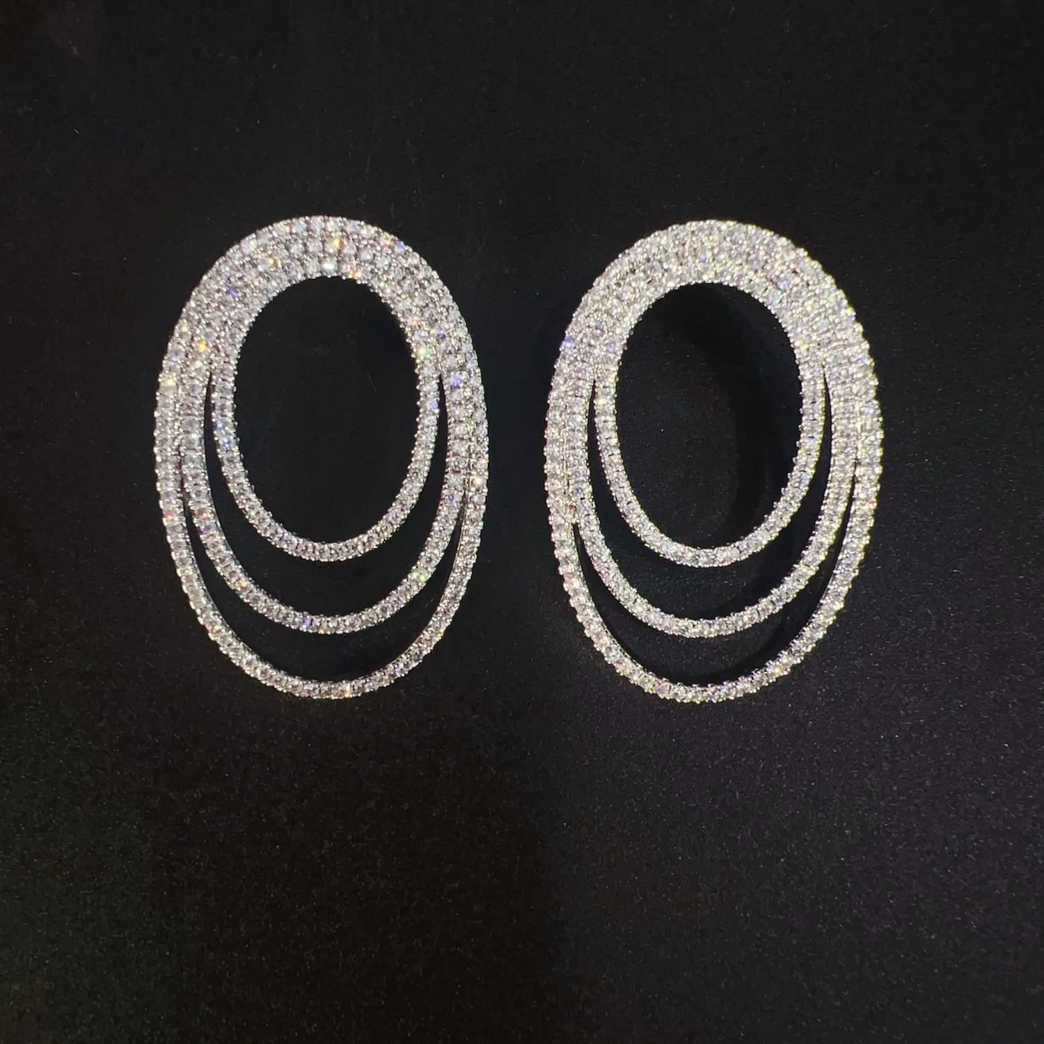New Fashion Shiny Round Earrings Middle Eastern Exquisite Everyday Dress Accessories Jewelry Women's Wedding Birthday Gift E444
