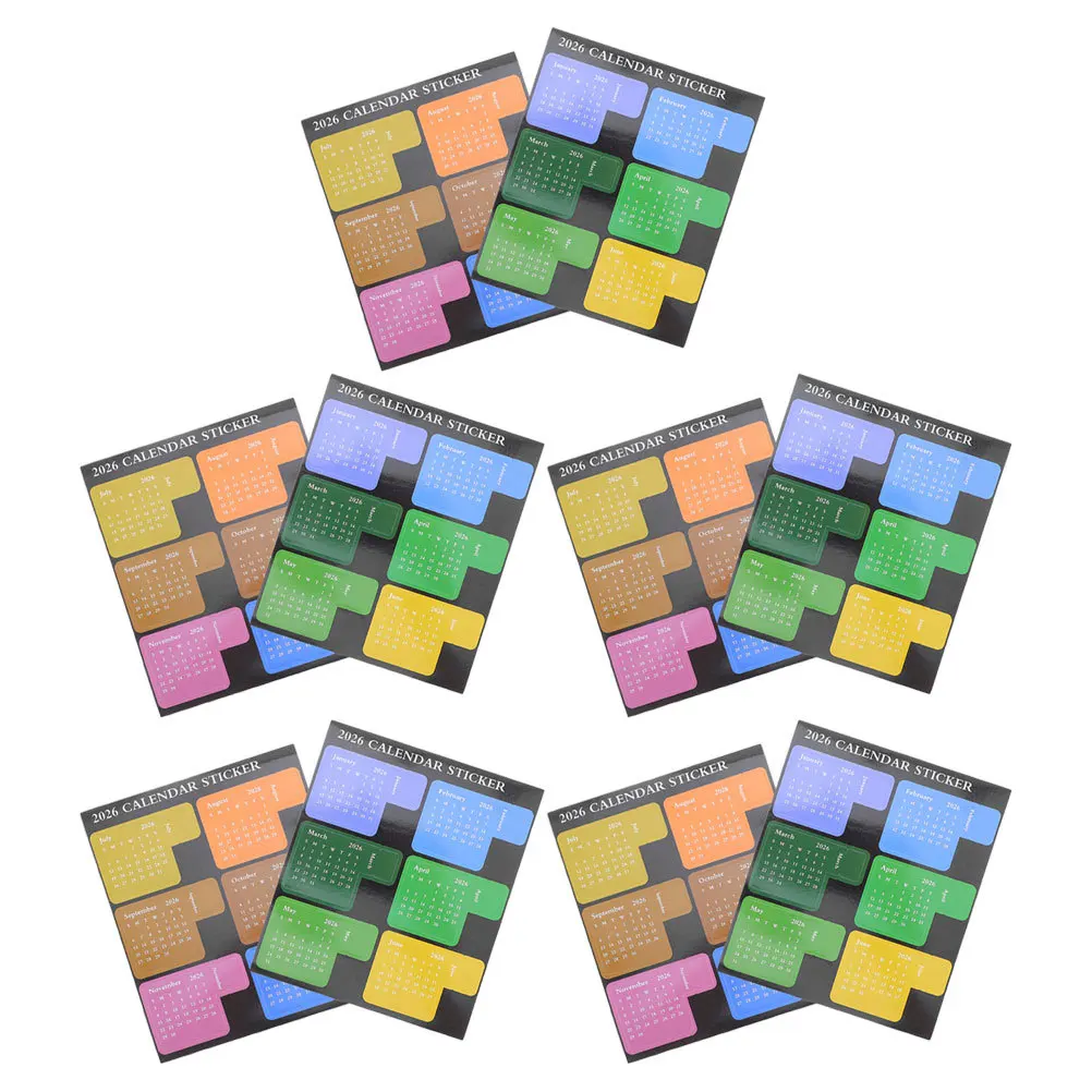 

5Sets Calendar Label Stickers Strong Adhesive Monthly Planner Tabs Index Dividers for Notebooks Journals Agendas