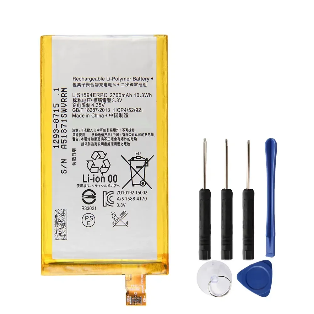 2024 Years Replacement Phone Battery LIS1594ERPC For Sony Xperia Z5C Z5 mini E5823 z5 compact + Tools 2700mAh