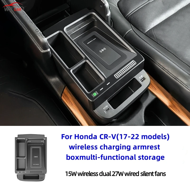

Car wireless charger phone charger fast charging case phone holder accessories for Honda CRV CR-V 2017 2021