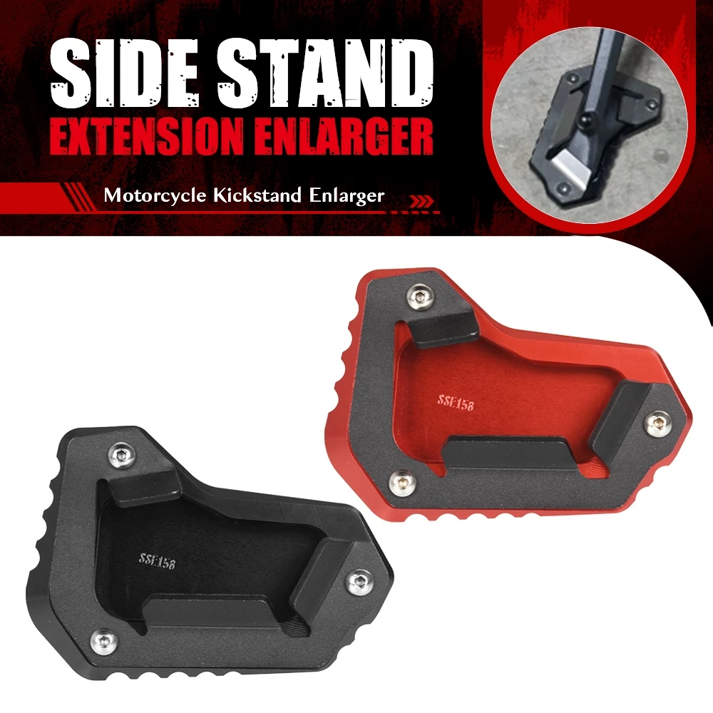 

FOR Tiger Explorer XC Style V13VG 2011 2012 2013 2014 2015 Motorcycle CNC Kickstand Extender Foot Side Stand Extension Pad Plate