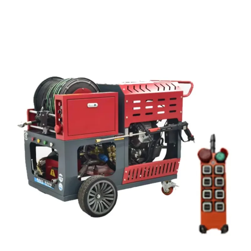 Diesel Driven High Pressure Sewer Jetter Industrial Pipeline Dredging Equipment Commercial Service