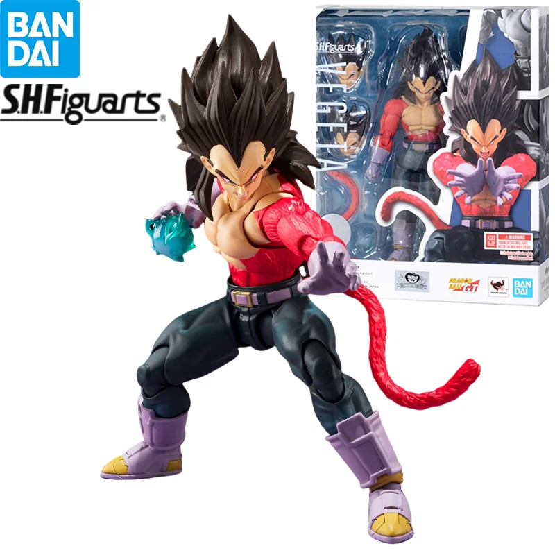 

В наличии Bandai S.H. Фигуртс Драконий жемчуг GT Super Saiyan 4 фигурка Вегета аниме экшн-Модель Фигурки игрушки