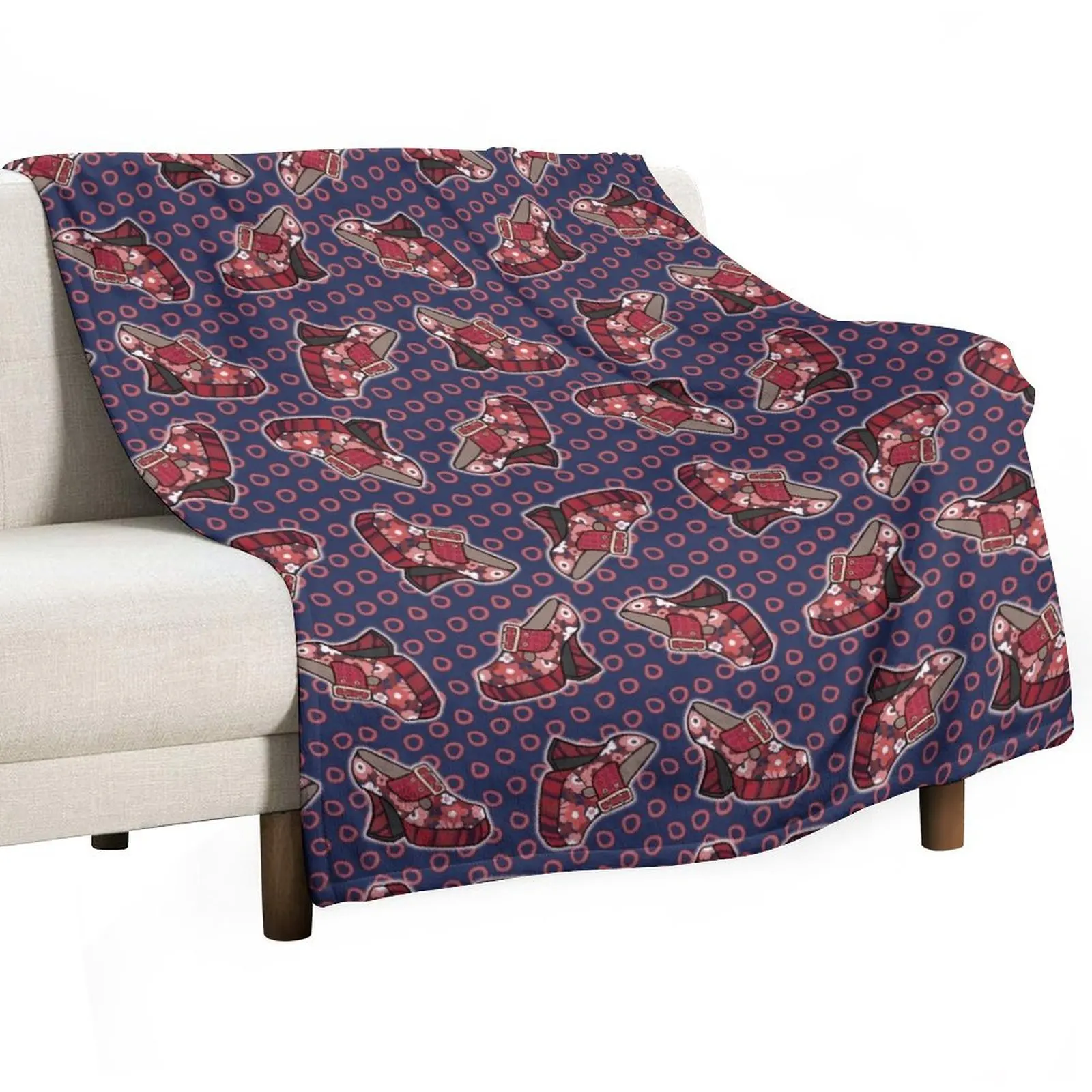 Fluevog Original Munster Pattern Max Throw Blanket Sofa Designers Sleeping Bag Blankets