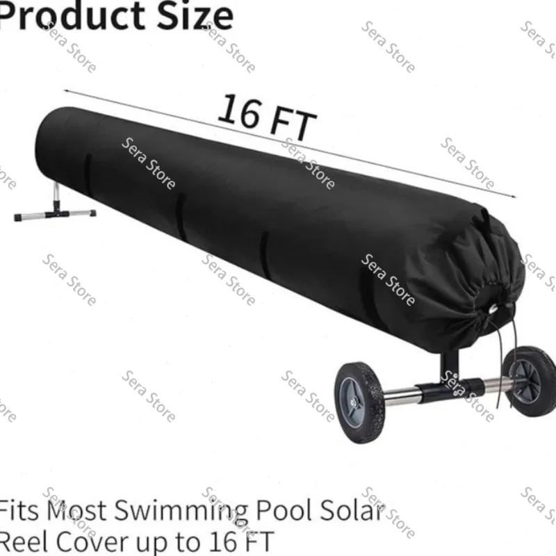 1pc Pool Cover Reel 16/18/20/24FT Heavy-duty Solar Cover Protective Cover For All-Weather Protection & Easy Maintenance
