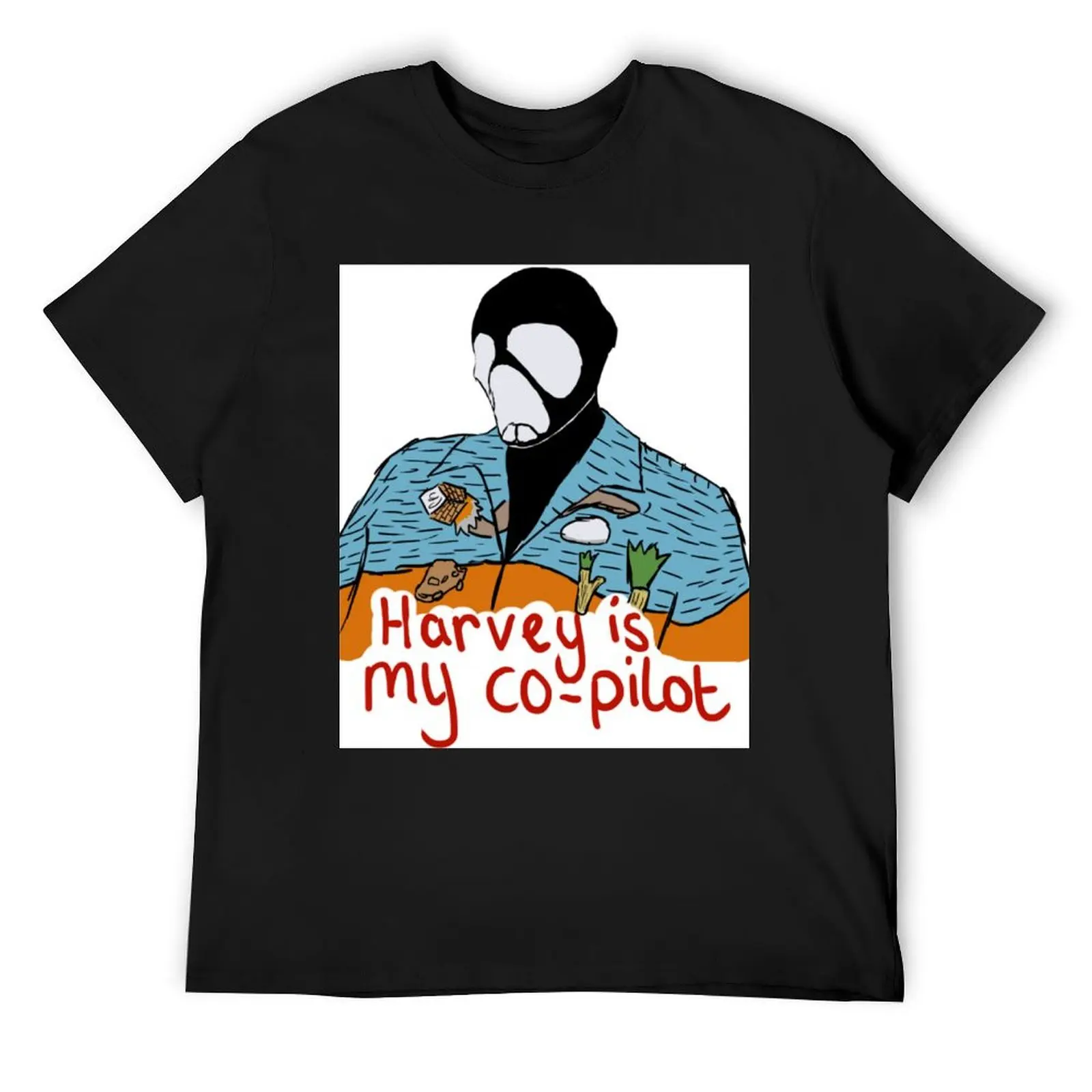 Farscape - Harvey is my co-pilot. T-Shirt man t shirt anime figures black t-shirts for men