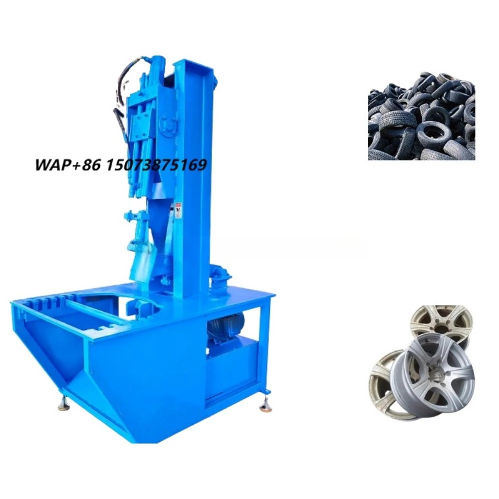 YW-700 Automatic Waste Tire Hub Separation Machine 200-300pcs/h Capacity 5.5kw Hydraulic Power Rubber Tire Wheel Recycling