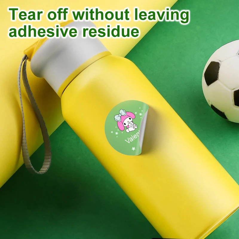 ملصقات اسم مخصصة My Melody المقاومة للماء - ملصقات كرتونية لطيفة نابضة بالحياة لألواح التزلج والخوذات وشارات الهوية وبطاقات المحفظة #3