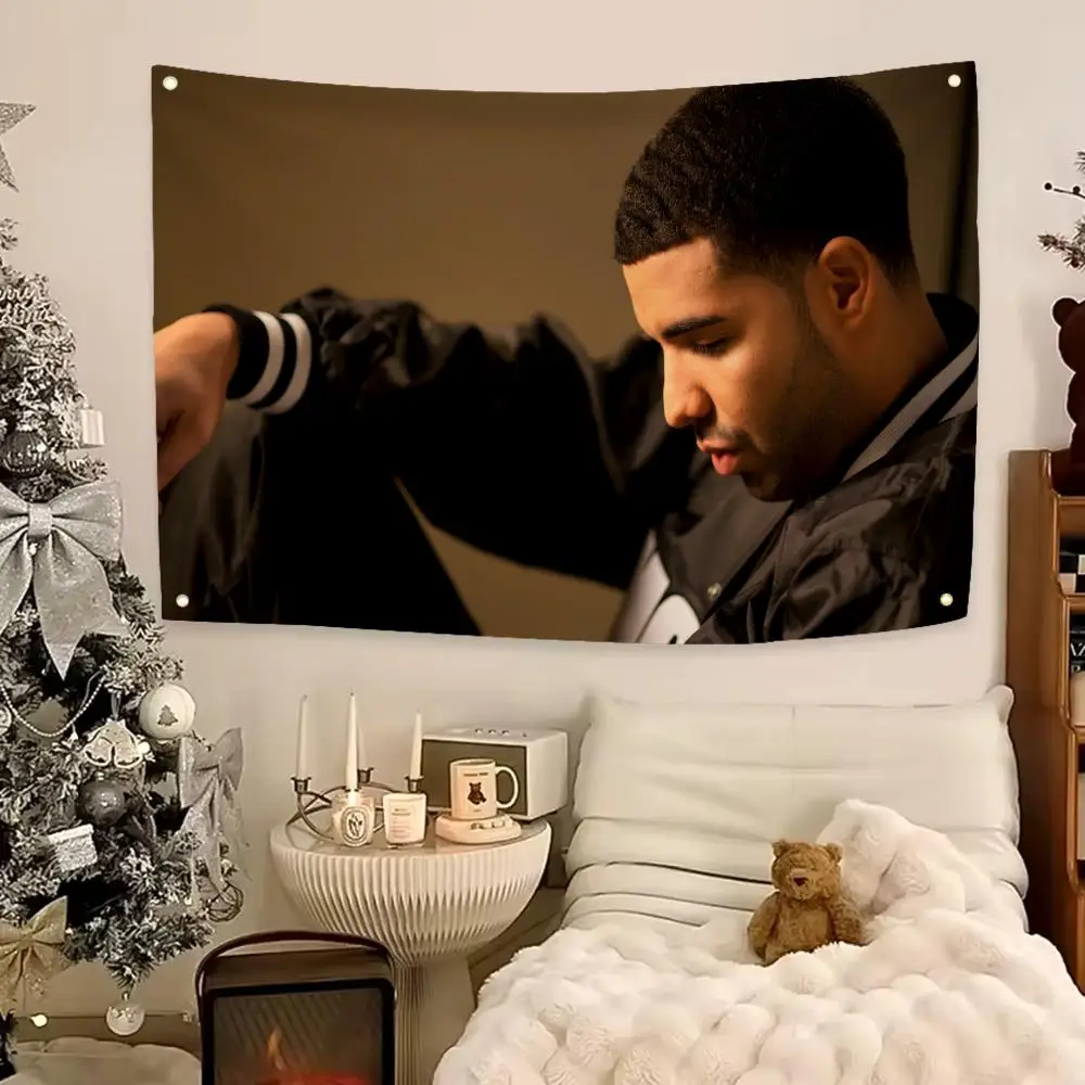 Trending Rapper Drake Flags Aesthetic Wall Hanging Flag Banner Bedroom Living Room Home Decor Large HD