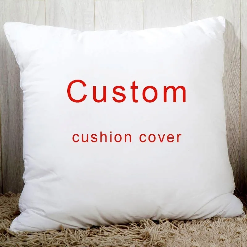 Two-sides printing Custom cushion cover with your wedding pictures Text Logo or Image 18\