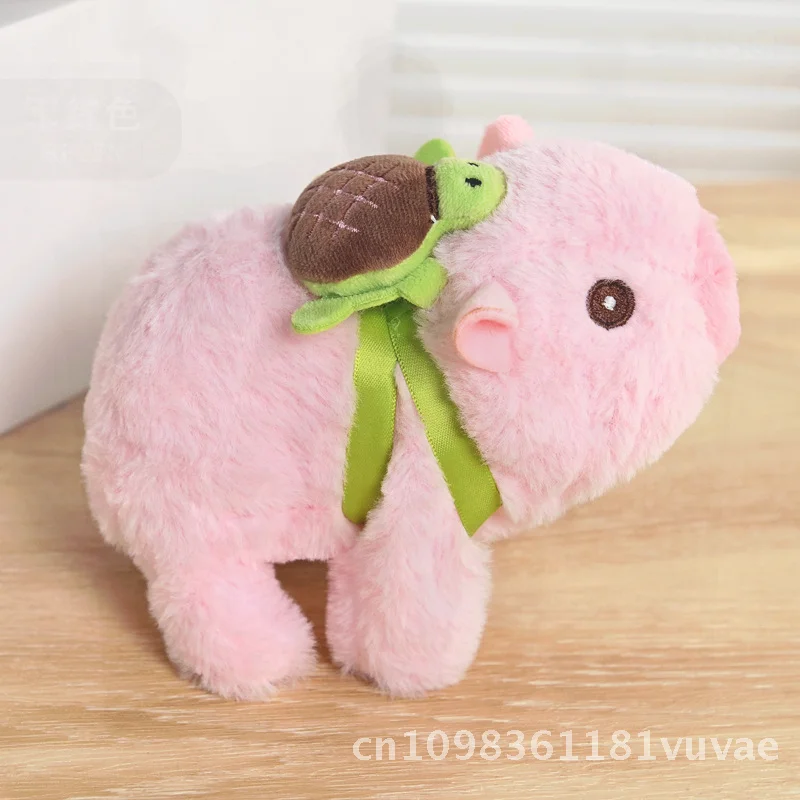 Poupée électrique en peluche Kapi Bala, jouet électronique pour animaux de compagnie, marche et aboiement, interactif, doux, Design tortue marron/jaune