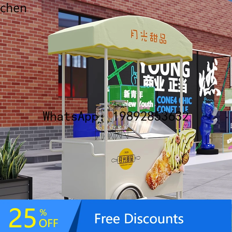 

BB CP ice cream sales movable display cabinet commercial multi-functional stall cart commercial promotion