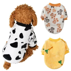 Autumn Winter Warm Puppy Fleece Clothes For Small Dogs Cats Soft Cozy Sweatshirts Chihuahua Spring Costume Yorkshire Pug Jacket