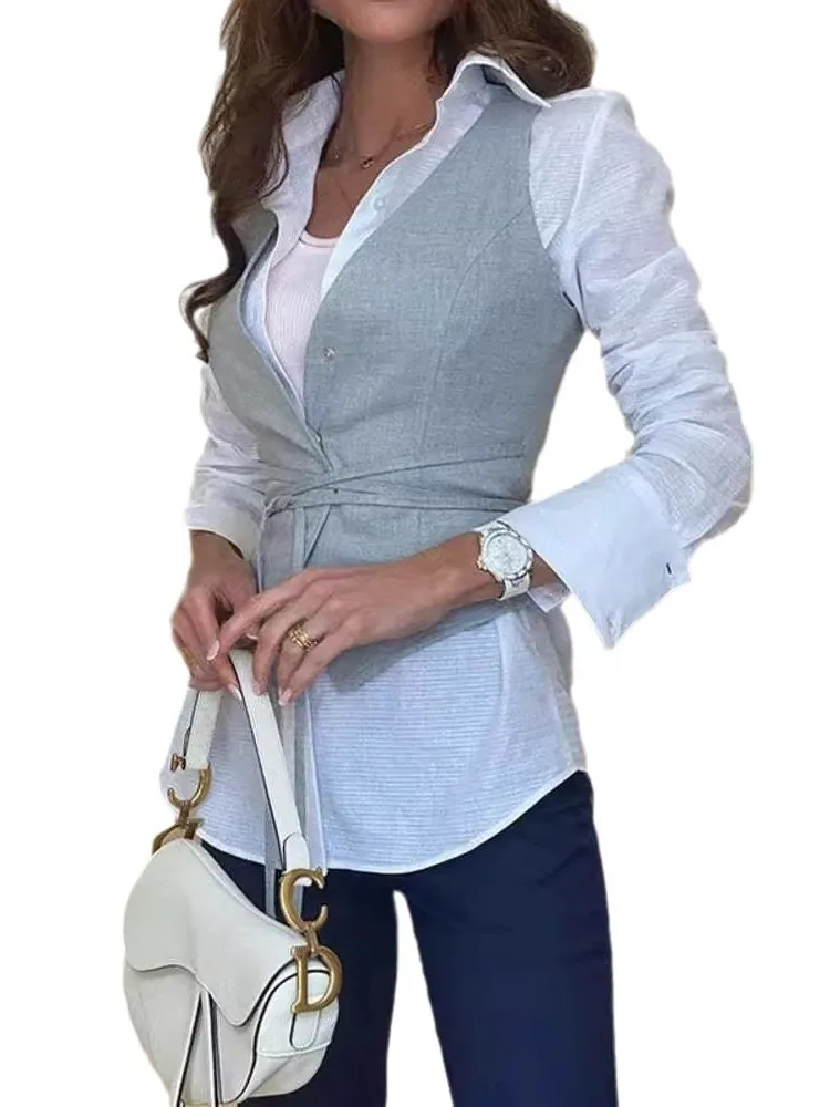 Loose Casual Vest for Women Pure Color Comfortable Breathable Summer Faion Ladies Svel Top Casual Wear