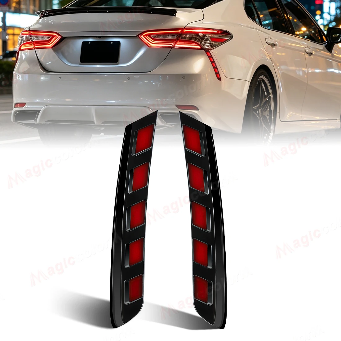 Car LED Rear Tail Lamps For Toyota Camry SE XSE TRD 2018 2019 2020 2021 2022 2023 Daytime Running Lights Brake Turn Signal