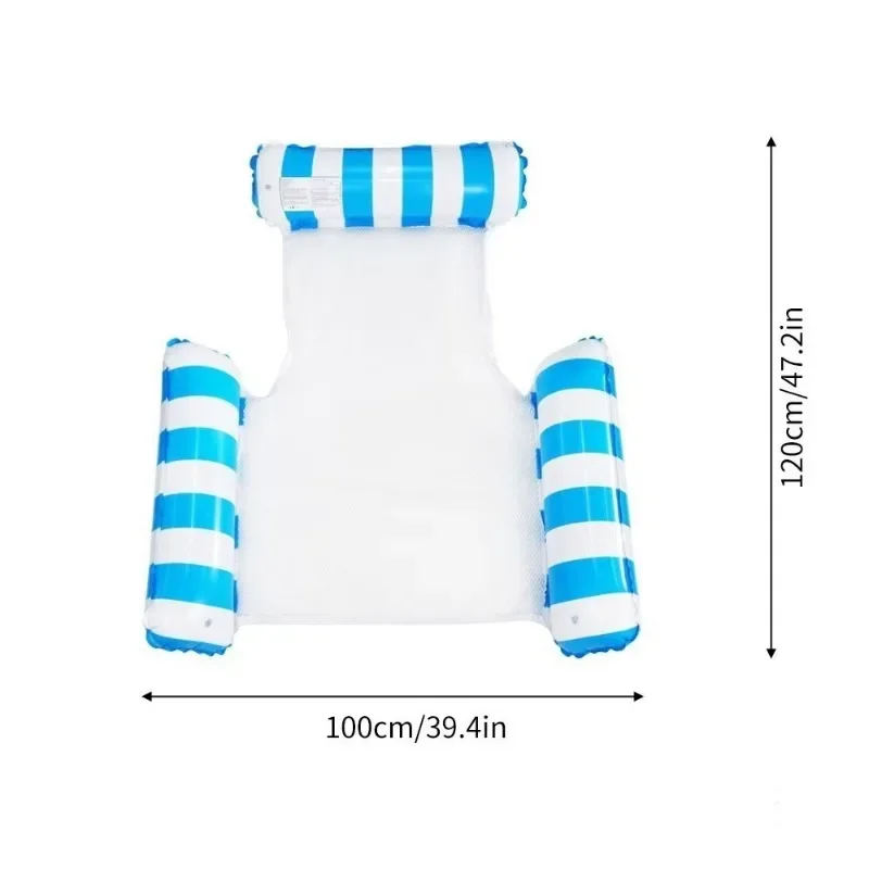 Colchão flutuante portátil, espreguiçadeira de inflação rápida para piscina, praia, todos os anos, verão, relaxamento aquático, praia, banho de sol, brinquedo de natação adulto