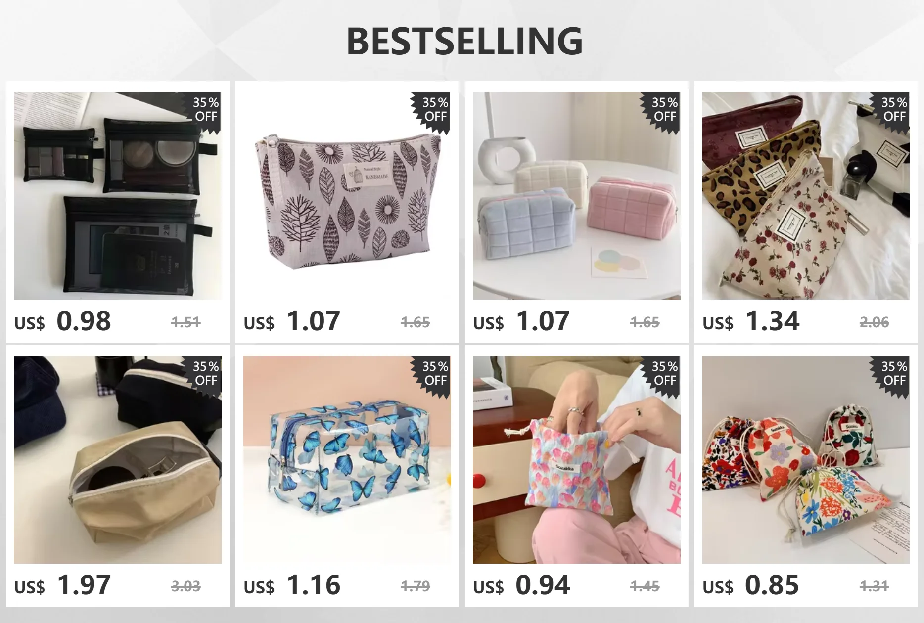 Frauen Mesh Kosmetik Tasche Reise Lagerung Make-Up Tasche Organizer Weibliche Make-Up Tasche Tragbare Kleine Große Kulturbeutel Schönheit Fall – Detail 1
