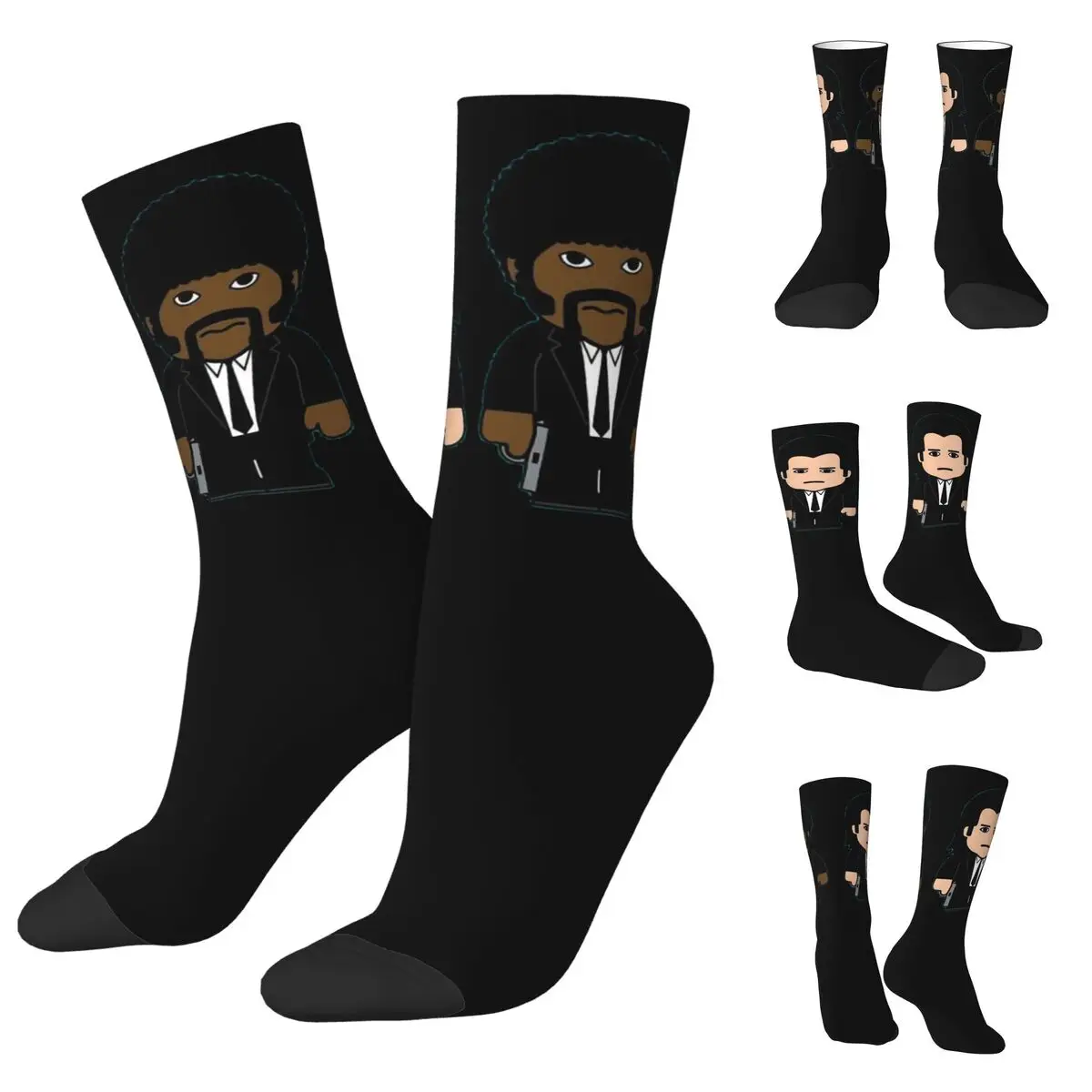 

Crazy Design Pulp Fiction Basketball 10 cosy Unisex Socks,Hip Hop Happy 3D printing Socks,Street Style Crazy Sock