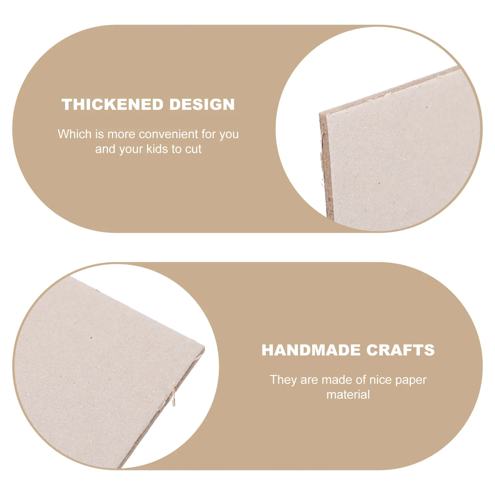 10Pcs Gray Board Thickened Double Sided DIY Paperboard for Kids Handcraft Drawing Cutting Kindergarten Craft Material