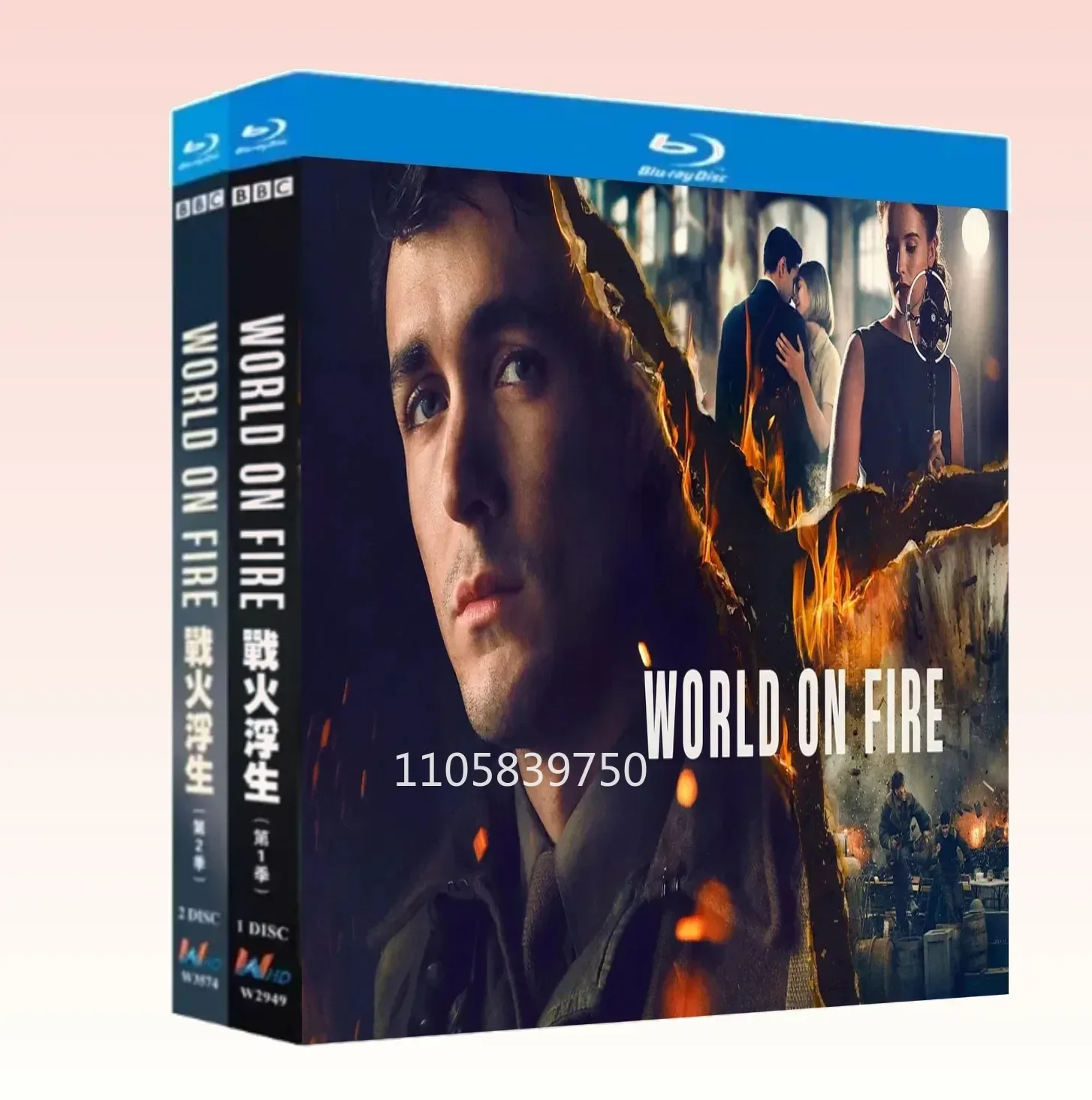 World on Fire Season 1-2 (2023) 3-Disc All Region New Box Set English Audio Blu-ray disc High Definition BD