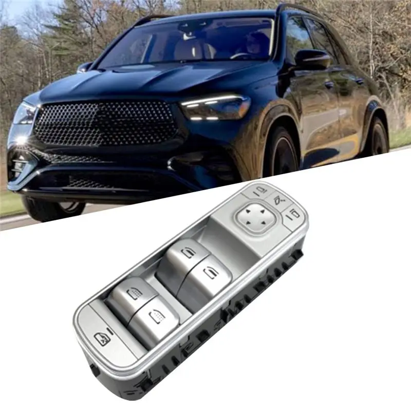 A48P-1679054501 Car Power Lift Window Switch 1679050104 Silver ABS For Mercedes Benz GLE W167 2020-2024 Maybach