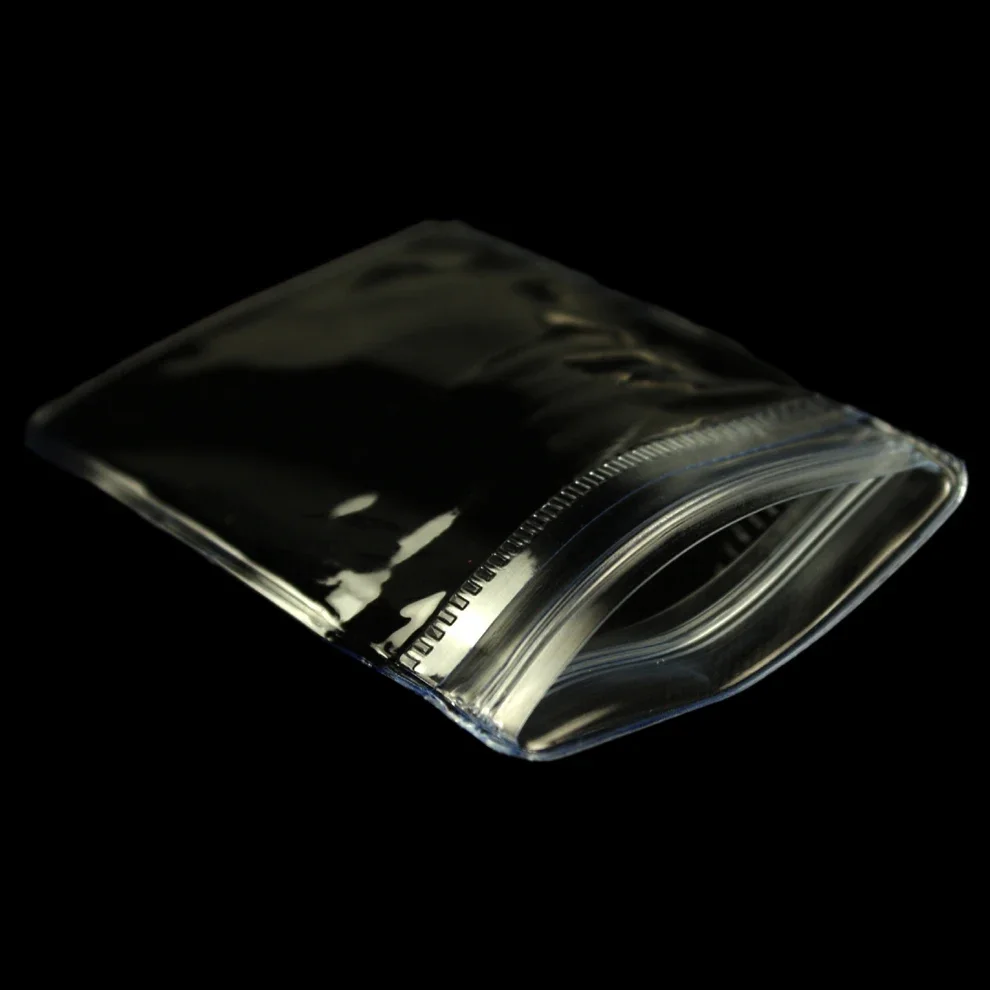 10/20Pcs PVC Bags Clear Thick Small Zip Lock Plastic Bags Reclosable Resealable Zipper 5X7cm Packaging Bags