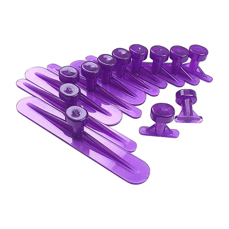 

12pcs Glue Tabs Dent Removal Tools Dent Removal Tool Car Body Glue Tabs Nylon Auto Repair Part For Dent Lifter Slide Hammer