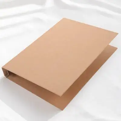 

1pc Cover Notebook Binder Shell Kraft Paper Reusable Document Folder Organizer Notepad Case Planner Binder File Storage
