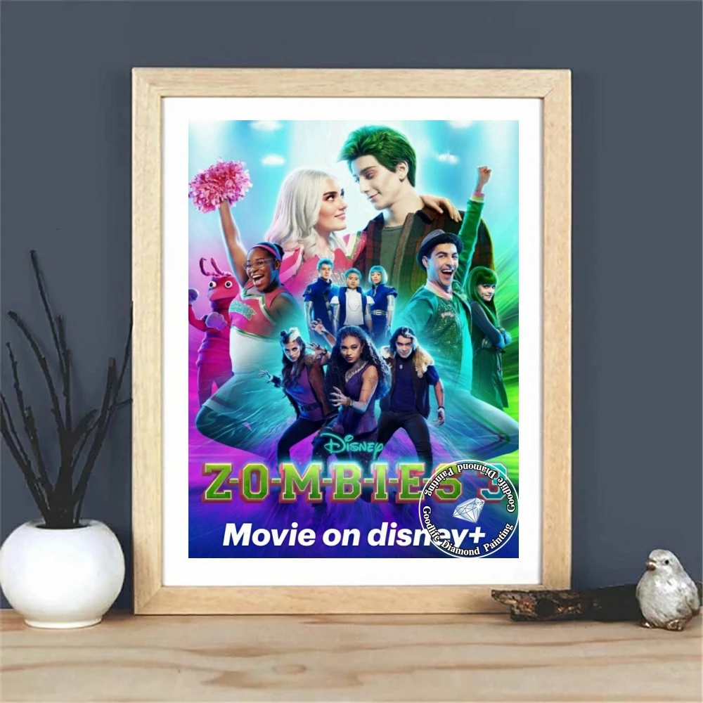 Disney Zombie High School 5D DIY Diamond Painting TV Show Art Embroidery Cross Stitch Kits Hobby Mosaic Kids Gift Home Decor